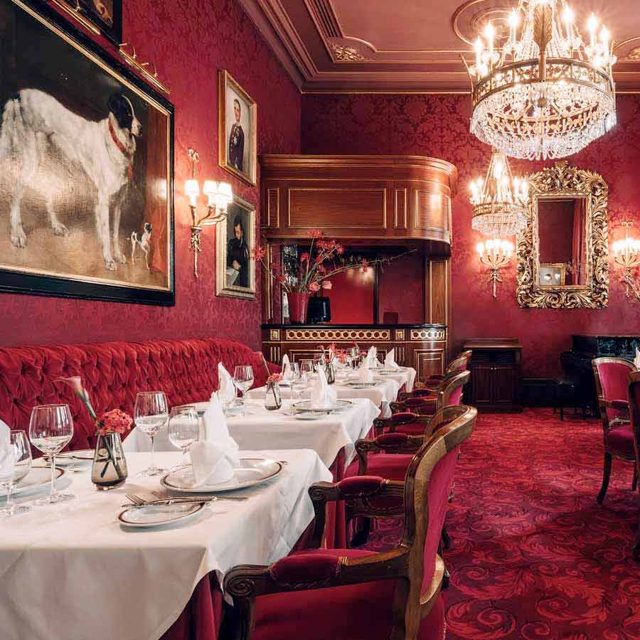 Restaurant Rote Bar at the Sacher Hotel, Vienna