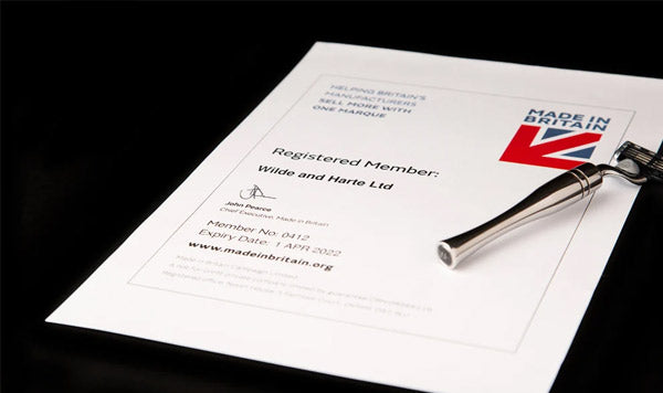 Made in Britain certificate