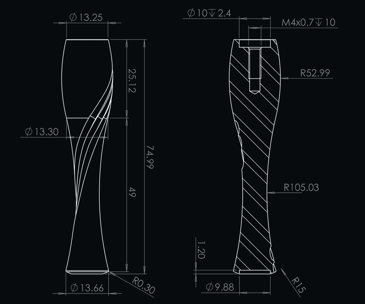 razor handle designs