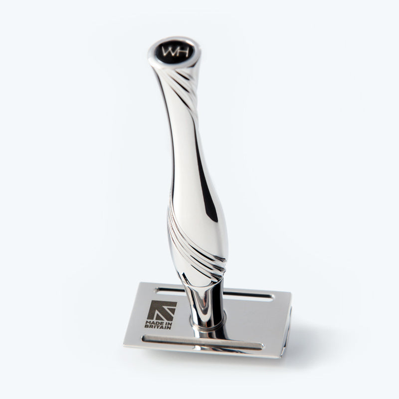 Apsley safety razor in stainless steel