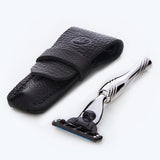 Apsley Field Marshal Mach3 Razor and Leather Pouch