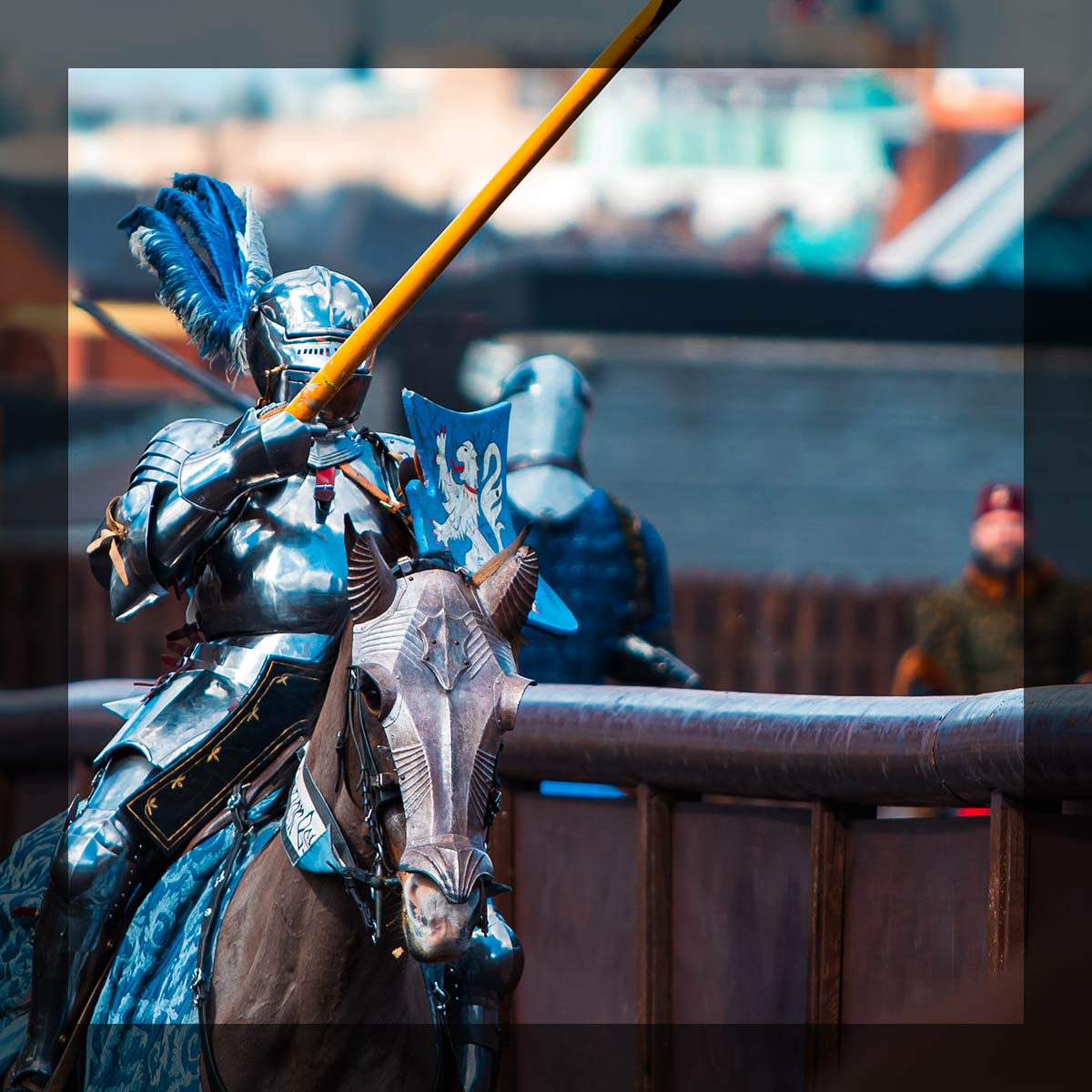 jousting at the Royal Armouries Museum