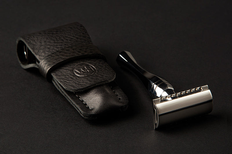 leather safety razor pouches