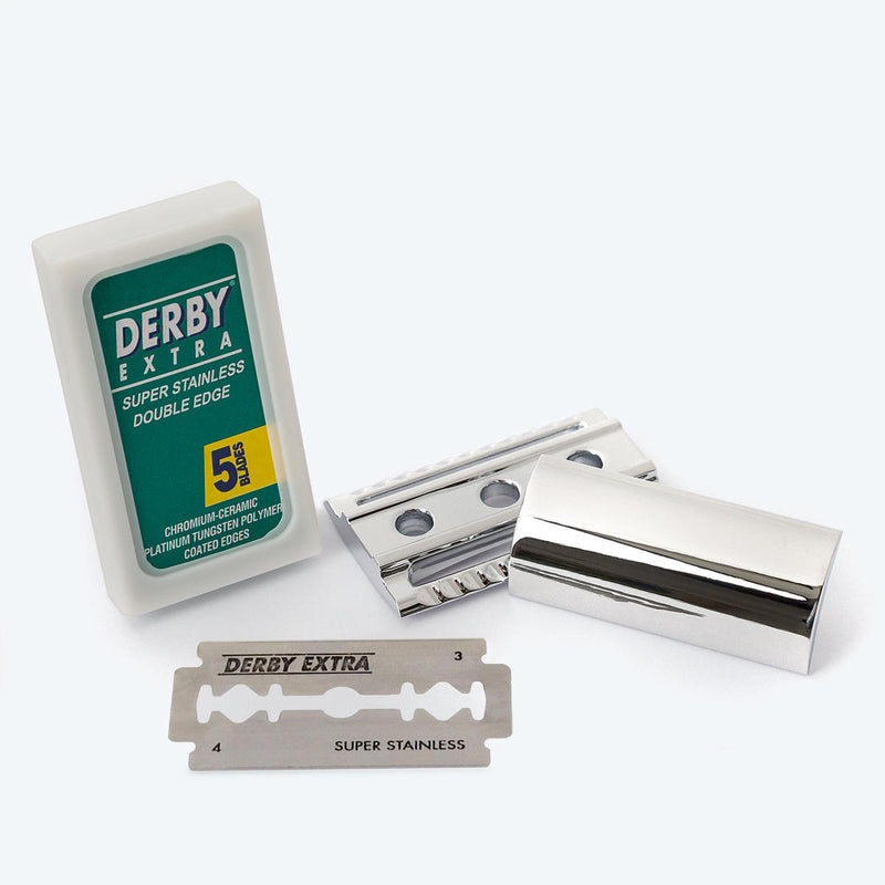 Derby stainless steel safety razor blades