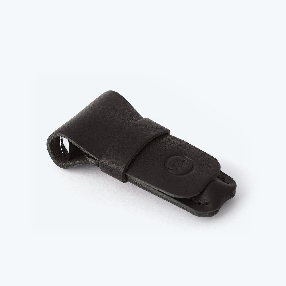 Small Black Leather Razor Case | Wilde & Harte