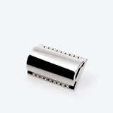 scalloped safety bar stainless steel safety razor head